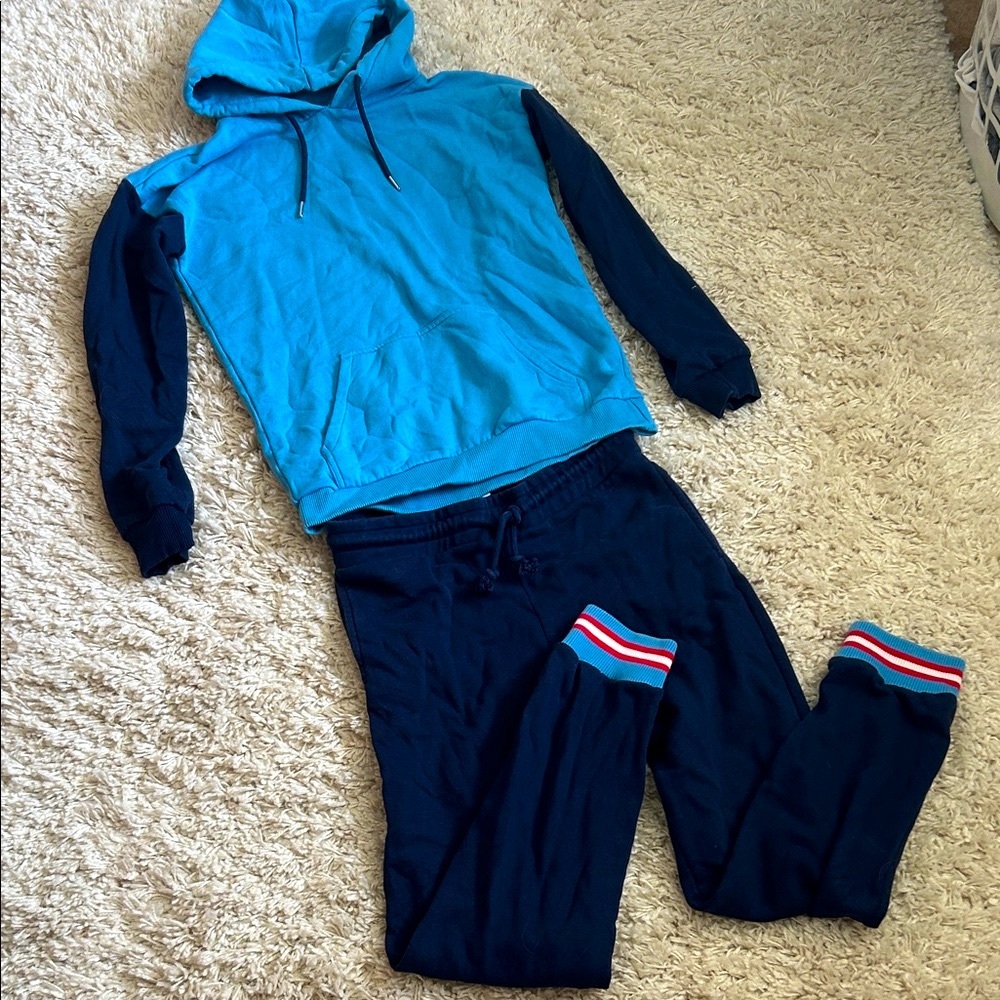Blue and Navy Kids Matching Set